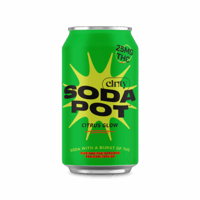 12 ounce can green citrus glow 25mg THC
